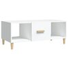 vidaXL Mesa de centro madera contrachapada blanco 102x50x40 cm