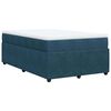 vidaXL Cama box spring con colch&oacute;n terciopelo azul oscuro 120x200 cm