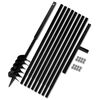 vidaXL Taladro De Tierra Con Mango 120 mm Con Tubo De Extensi&oacute;n 9 M Acero