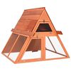 vidaXL Conejera de madera maciza de abeto 152x127x109,5 cm