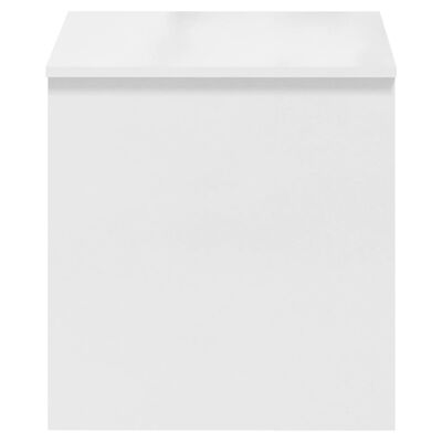 vidaXL Mesa de centro contrachapada blanco brillante 102x50,5x52,5 cm