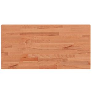 vidaXL Encimera de ba&ntilde;o madera maciza de haya 100x50x1,5 cm