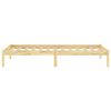 vidaXL Estructura de cama sin colch&oacute;n madera maciza 100x200 cm