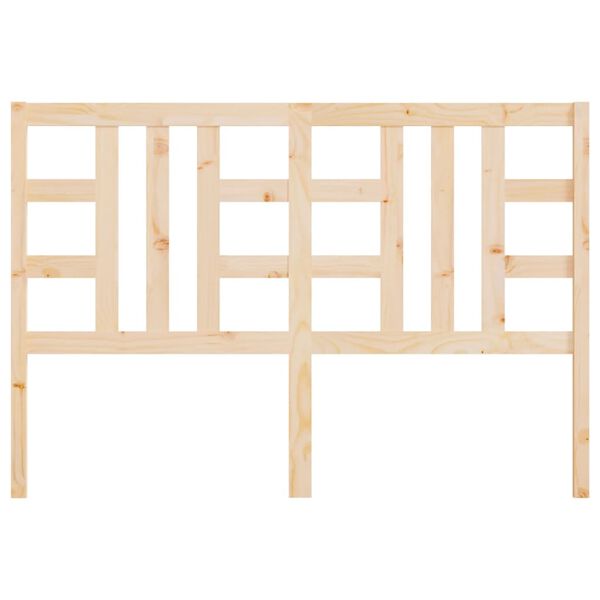 vidaXL Cabecero de cama madera maciza de pino 141x4x100 cm