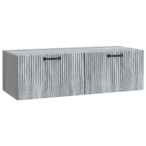 vidaXL Mueble para TV de pared Gris Sonoma 98 x 41 x 30 cm