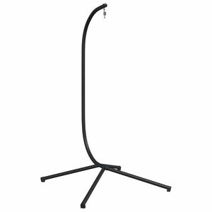 vidaXL Soporte para Silla Colgante Huevo sin Cesta Antracita Acero