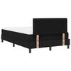 vidaXL Cama tipo Box Spring con colch&oacute;n Negro 120 x 200 cm tela