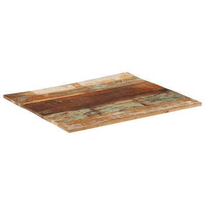 vidaXL Tablero de mesa rectangular madera maciza 70x80 cm 15-16 mm