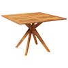 vidaXL Mesa de jard&iacute;n madera maciza de acacia 110x110x75 cm
