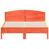 vidaXL Cama sin colch&oacute;n madera maciza de pino marr&oacute;n cera 120x200 cm