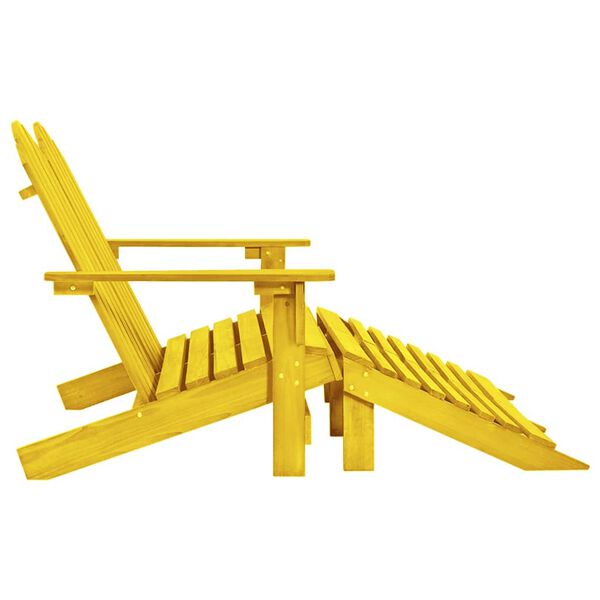 vidaXL Silla Adirondack de jard&iacute;n 2 plazas madera de abeto amarillo