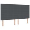 vidaXL Cabecero Gris oscuro 180 cm Tela de Pana