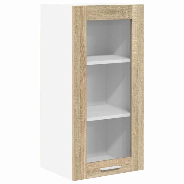 vidaXL Mueble colgante con almacenamiento Roble Sonoma 40 x 31 x 80 cm