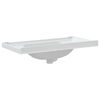 vidaXL Lavabo de ba&ntilde;o rectangular cer&aacute;mica blanco 91,5x48x23 cm
