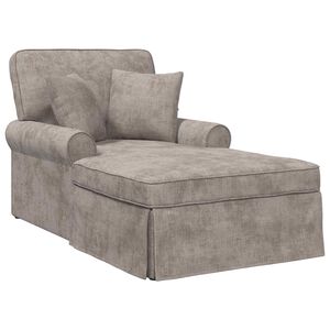 vidaXL Chaise Lounge con Falda con coj&iacute;n Arena 157 x 91 x 91 cm ARES