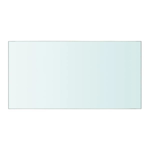 vidaXL Estantes 2 unidades panel de vidrio transparente 40x20 cm