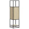 vidaXL Aparador alto madera de ingenier&iacute;a y metal 35,5x35x139 cm
