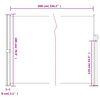 vidaXL Toldo lateral retr&aacute;ctil gris taupe 180x600 cm