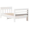 vidaXL Estructura de cama sin colch&oacute;n madera de pino blanca 90x200 cm