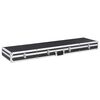 vidaXL Malet&iacute;n para armas de aluminio negro 134x35x12 cm