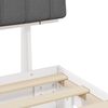 vidaXL Estructura de Cama con Cabecera Tapizada Gris Claro