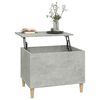 vidaXL Mesa de centro madera contrachapada gris hormig&oacute;n 60x44,5x45 cm