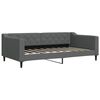 vidaXL Sof&aacute; cama de tela gris oscuro 100x190 cm