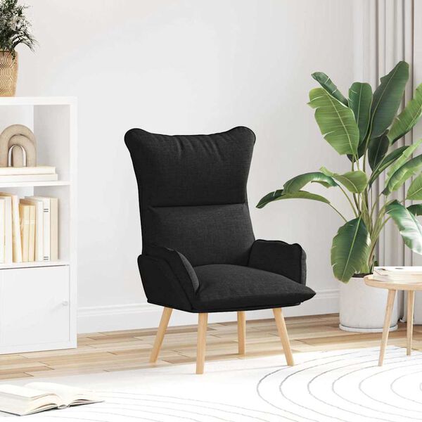 vidaXL sillón Negro 69 x 74 x 93 cm tela