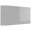 vidaXL Salpicadero de cocina 2 uds. Gris Claro 100 x 60 cm