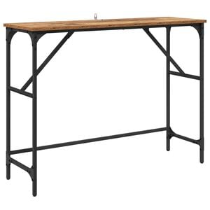 vidaXL Mesa Consola Madera vieja 100 x 32 x 75 cm Madera de ingenier&iacute;a