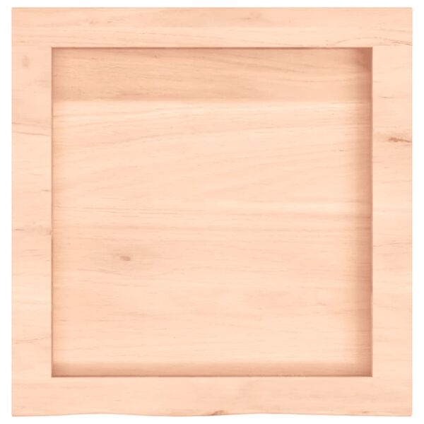 vidaXL Encimera de ba&ntilde;o madera maciza sin tratar 40x40x(2-6) cm