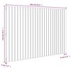 vidaXL Cabecero cama pared madera maciza pino marr&oacute;n miel 166x3x110 cm