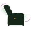 vidaXL Sill&oacute;n de masaje de terciopelo verde oscuro