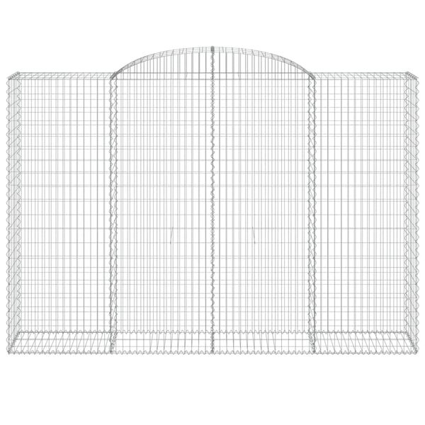 vidaXL Cestas de gaviones 6 uds forma de arco hierro 300x50x200/220 cm