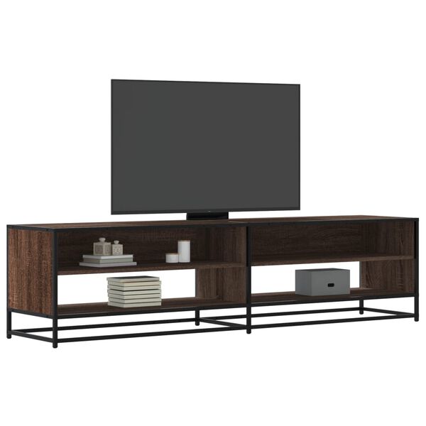 vidaXL Mueble de TV madera de ingenier&iacute;a marr&oacute;n roble 180,5x40x46 cm