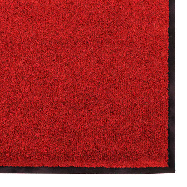 vidaXL Felpudo Otro Rojo y Negro 120 x 250 cm Poliamida y PVC