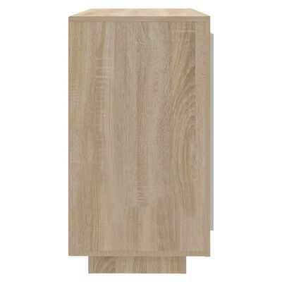vidaXL Aparador de madera contrachapada roble Sonoma 80x40x75 cm