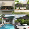 vidaXL Toldo de vela HDPE verde claro 160 g/m² 4,5x4,5x4,5 m