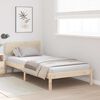 vidaXL Estructura de cama Natural 90 x 200 cm Madera de pino macizo
