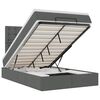 vidaXL Estructura de cama otomana colchón tela gris oscuro