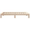 vidaXL Estructura de cama sin colchón madera maciza de pino 90x190 cm