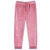 vidaXL Pantalones de ch&aacute;ndal infantiles color frambuesa 92