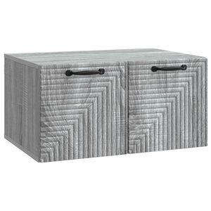 vidaXL Mueble para TV de pared Gris Sonoma 59,5 x 41 x 30 cm