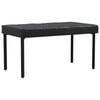 vidaXL Cubierta de Mesa Liso Negro 122 x 72 x 15 cm tela