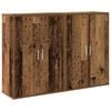 vidaXL Aparador 2 pcs Madera vieja 60 x 31 x 84 cm