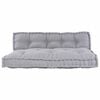 vidaXL Coj&iacute;n para Sof&aacute; Pallet 2 pcs Gris 120 x 80 x 38 cm Tela