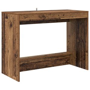 vidaXL Escritorio de Cama Madera envejecida Madera de ingenier&iacute;a