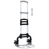 vidaXL Carrito de transporte plegable de aluminio plateado 70 kg