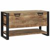 vidaXL Caja de Almacenamiento Marr&oacute;n Madera maciza de Mango