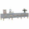 vidaXL Mueble para TV madera contrachapada gris Sonoma 150x34,5x30 cm